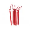 Lot De 6 Piquets De Tente MINI GROUNDHOG STAKES 15cm Rouge MSR GEAR 2023