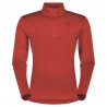 Polaire 1/4 Zip Homme M's Defined LIGHT PULLOVER Magma-red Scott
