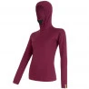 Tee-shirt Femme Laine Mérinos à Capuche W'S DOUBLE FACE HOODED Lilla SENSOR